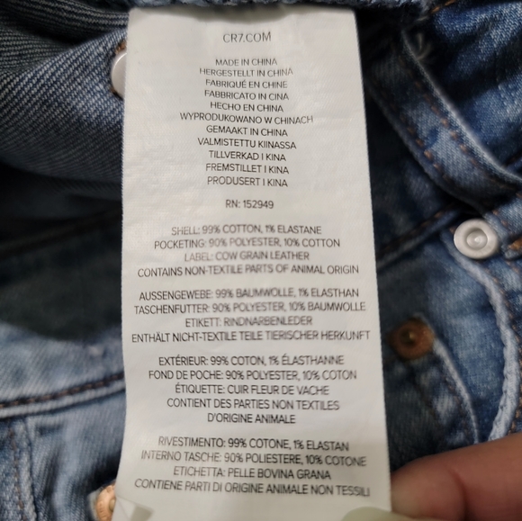 CR7 Cristiano Ronaldo Type-R Men's Jeans - Picture 12 of 14